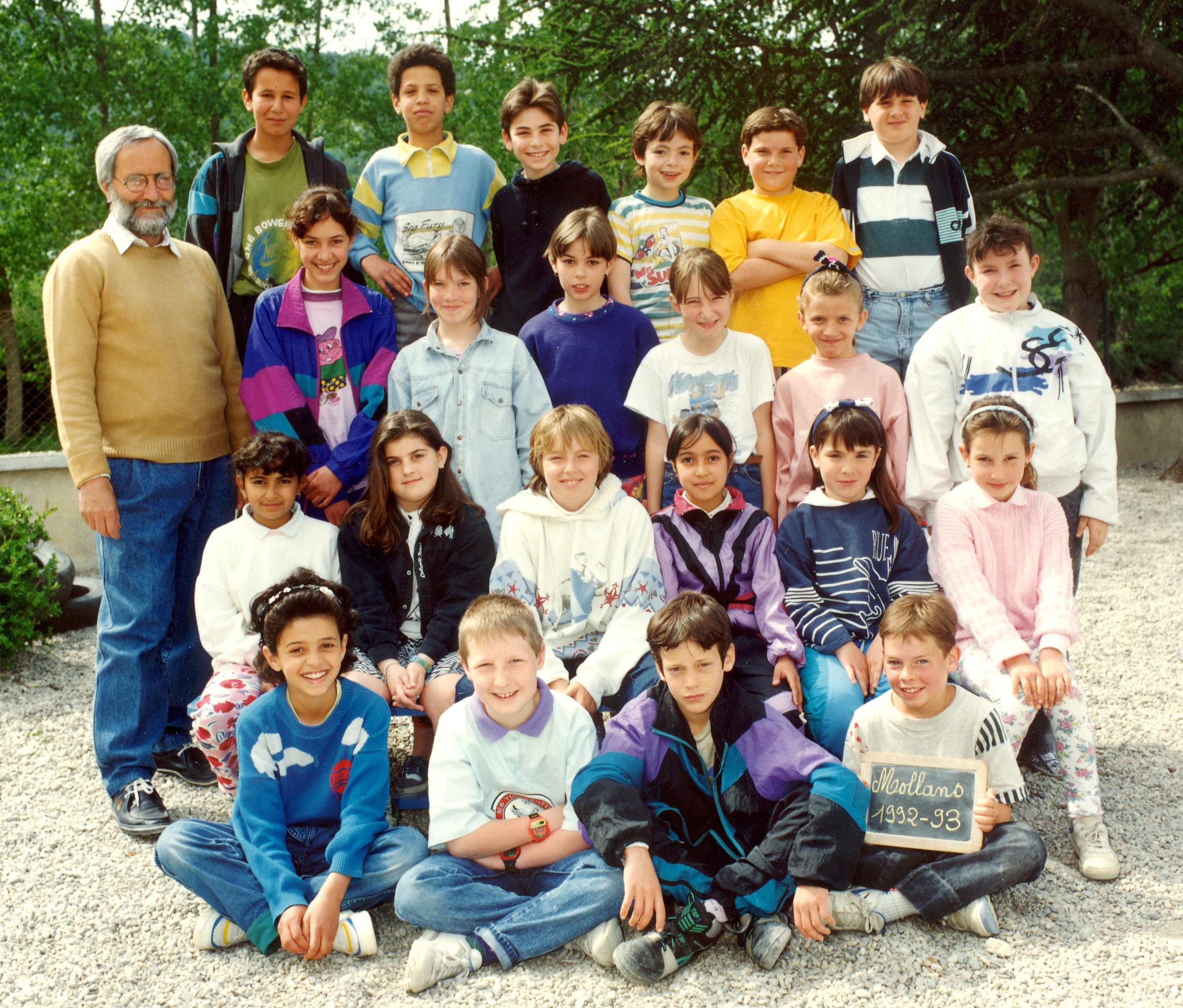 cole primaire Mollans sur Ouvze cours Moyen 1992-1993